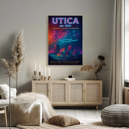 Utica Heritage and Innovation Urban Cityscape Poster