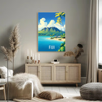 Tropical Paradise Scenic Art Travel Poster