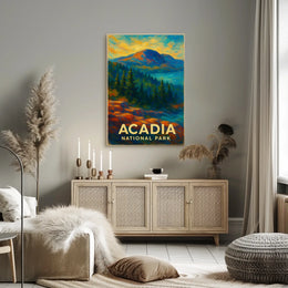 Acadia National Park Poster Coastal Granite Coastline