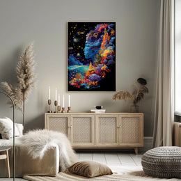 Surreal Cosmic Underwater Artistry Abstract, Artistic, or Pop Culture Poster