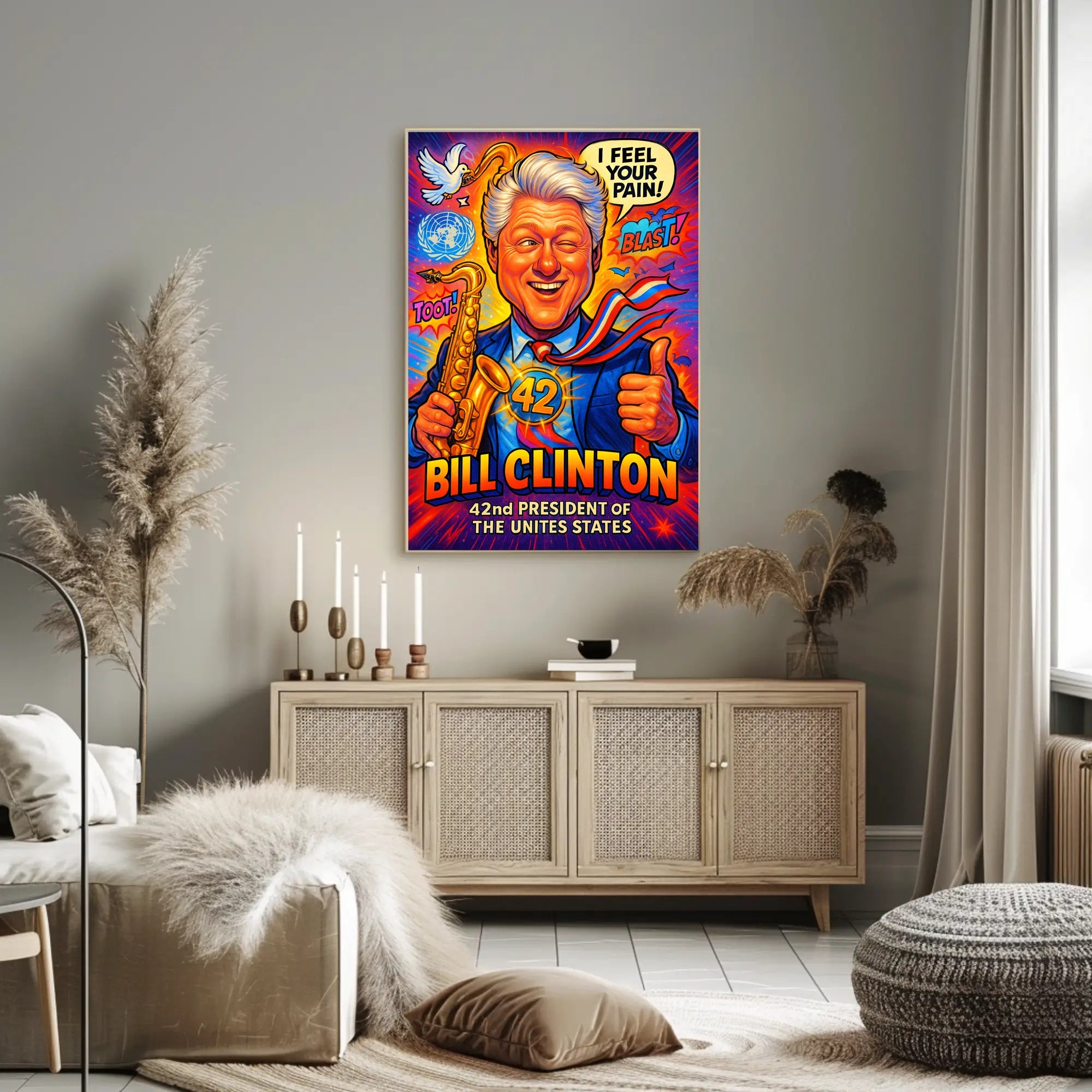 Bill Clinton 42nd President Poster PosterGoat
