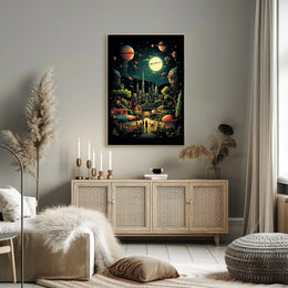 Cosmic Cityscape Poster
