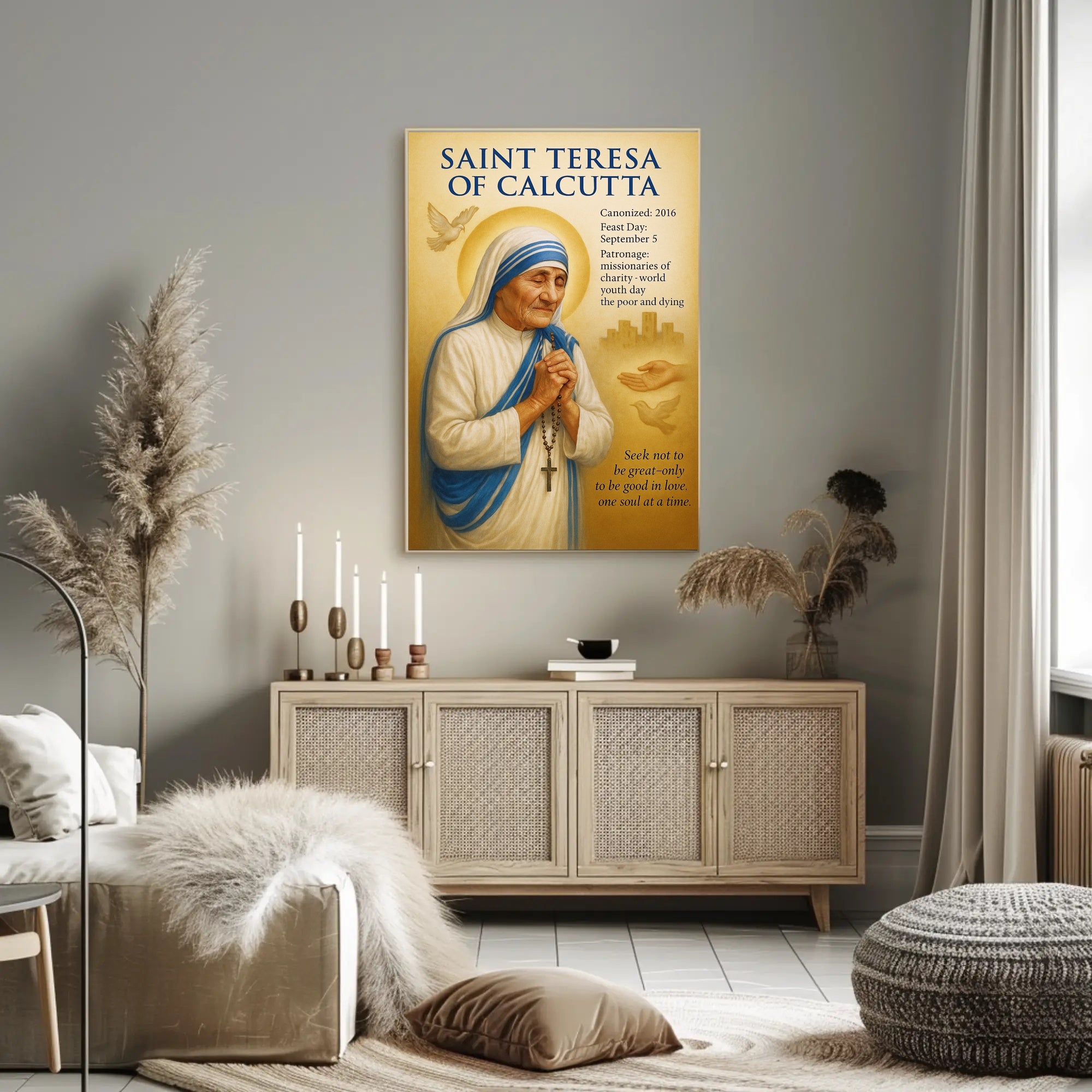 Saint Teresa of Calcutta Poster PosterGoat