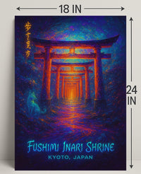 Fushimi Inari Shrine Kyoto Cultural or Heritage Poster