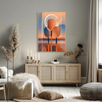 Abstract Sunset Reflections Poster