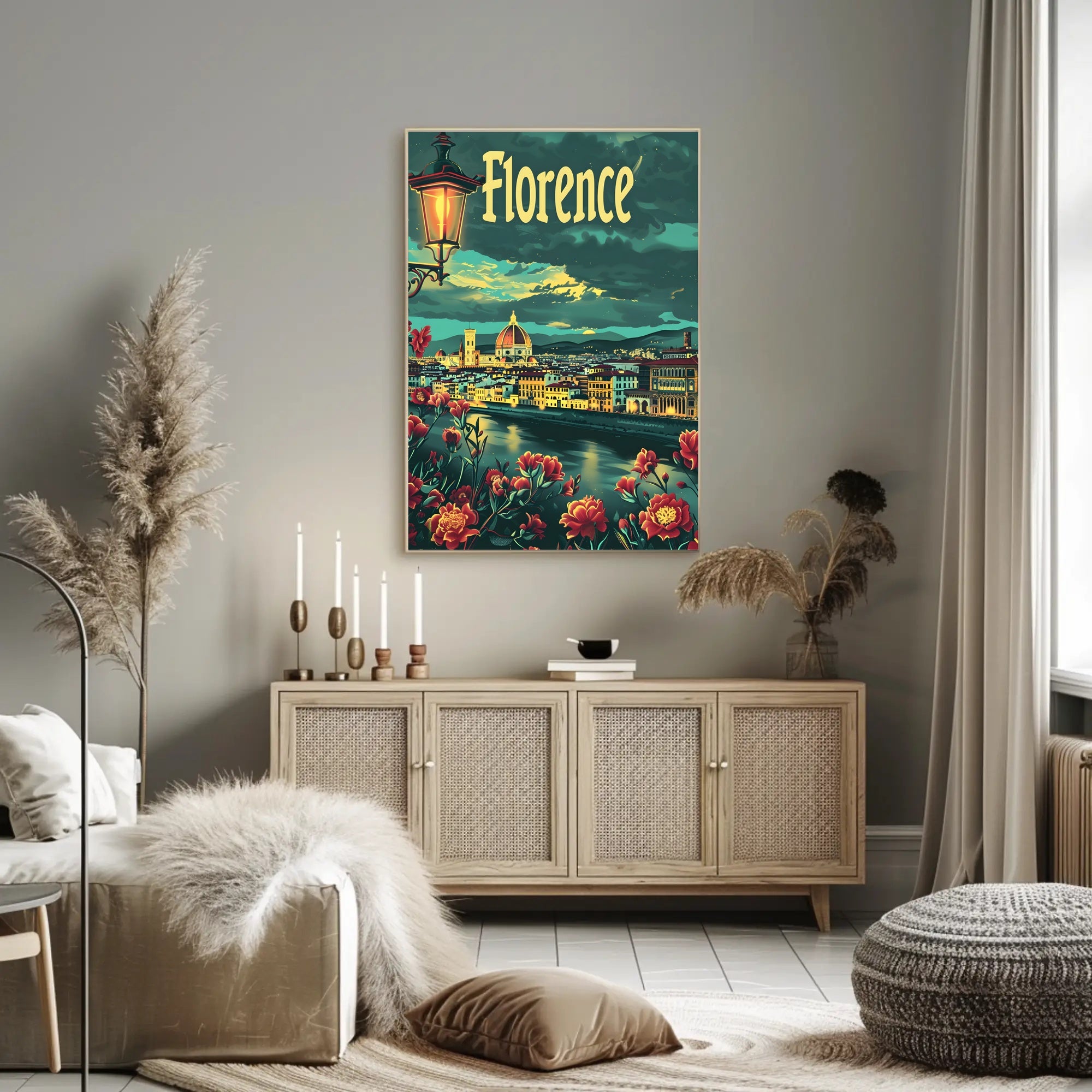 Florence Cathedral Vintage Artistry Poster