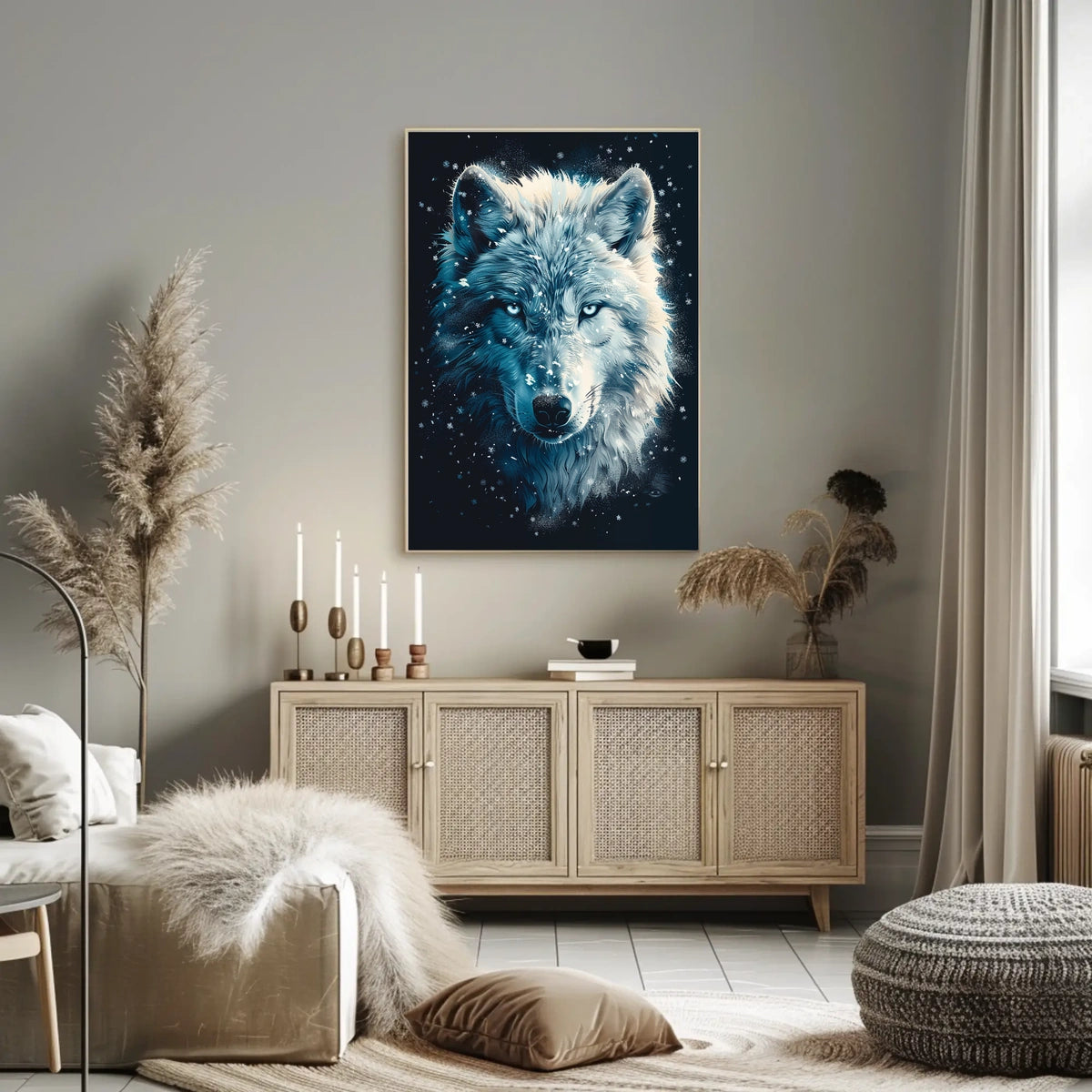 The Majestic Wolf Poster
