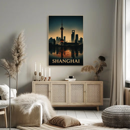 Shanghai Skyline Poster