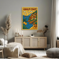 Amalfi Coast Travel Poster