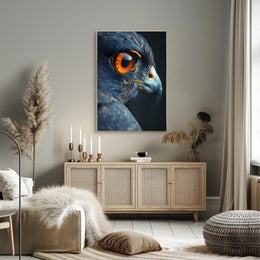 Majestic Eagle Eye Close-Up Animal Poster PosterGoat