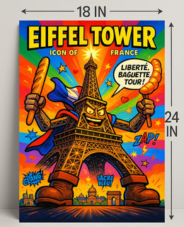 Eiffel Tower Icon of France Poster PosterGoat