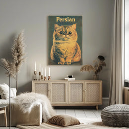 Persian Cat Portrait In Photography Realism Poster