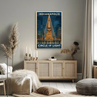 Indianapolis Circle Of Light Poster