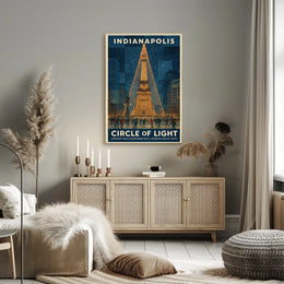 Indianapolis Circle Of Light Poster