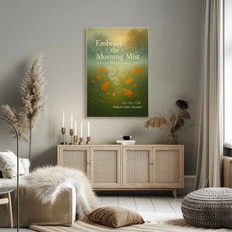 Embrace the Morning Mist Poster
