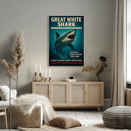 Great White Shark – Ocean's Legend Poster PosterGoat