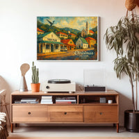 Christmas Island Artistic Townscape Poster