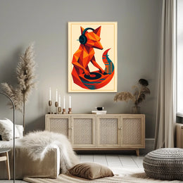 Dj Fox Vibes Poster