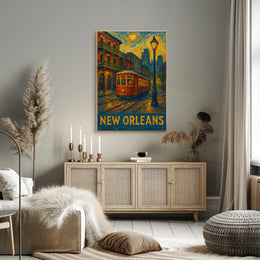 New Orleans Nightscape Poster