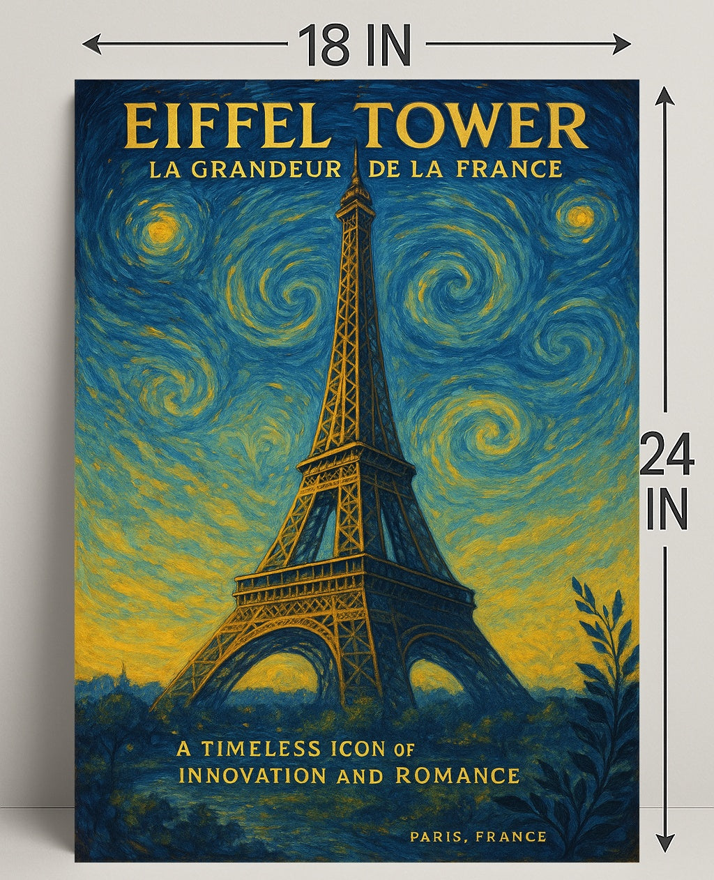 Eiffel Tower La Grandeur De La France Poster