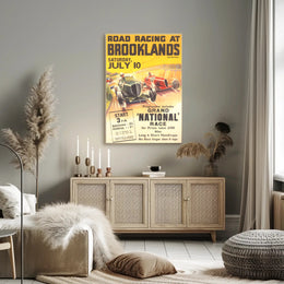 Road Racing at Brooklands Poster
