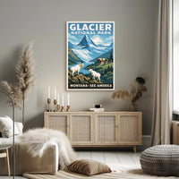 Glacier National Park See America Poster PosterGoat