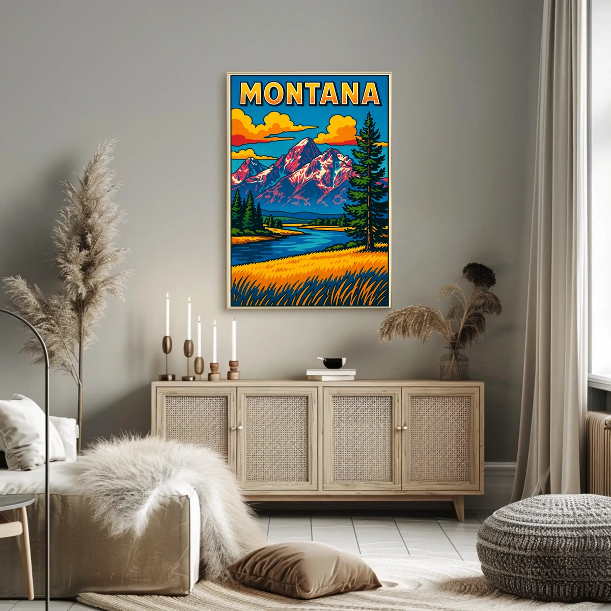 Montana Landscape Poster