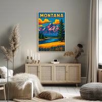 Montana Landscape Poster
