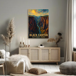 Black Canyon National Park Poster Museum Quality Art Print