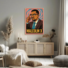 Malcolm X Iconic Leader Poster