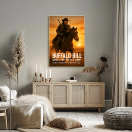 Buffalo Bill Scout for the U.S. Army Poster