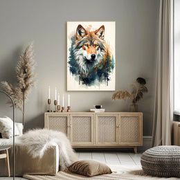 Majestic Wolf In Nature Poster PosterGoat