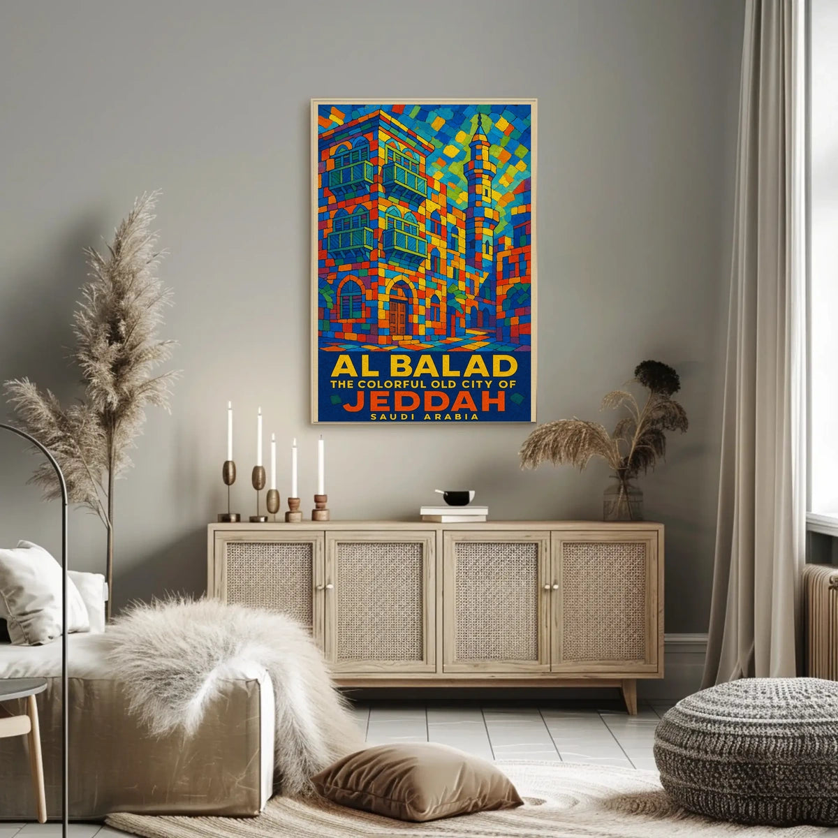 Al Balad The Colorful Old City Of Poster