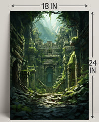 Ancient Ruins In The Jungle Poster