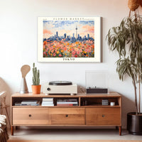 Flower Market in Tokyo: Urban or Cityscape Poster