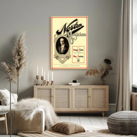Vintage Magic Show Poster with Art Nouveau Influence