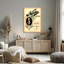 Vintage Magic Show Poster with Art Nouveau Influence