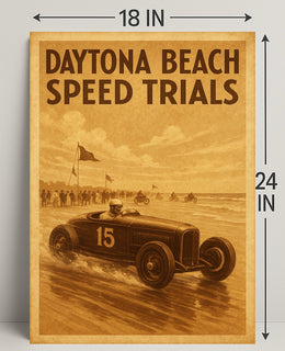 Daytona Beach Speed Trials Poster PosterGoat