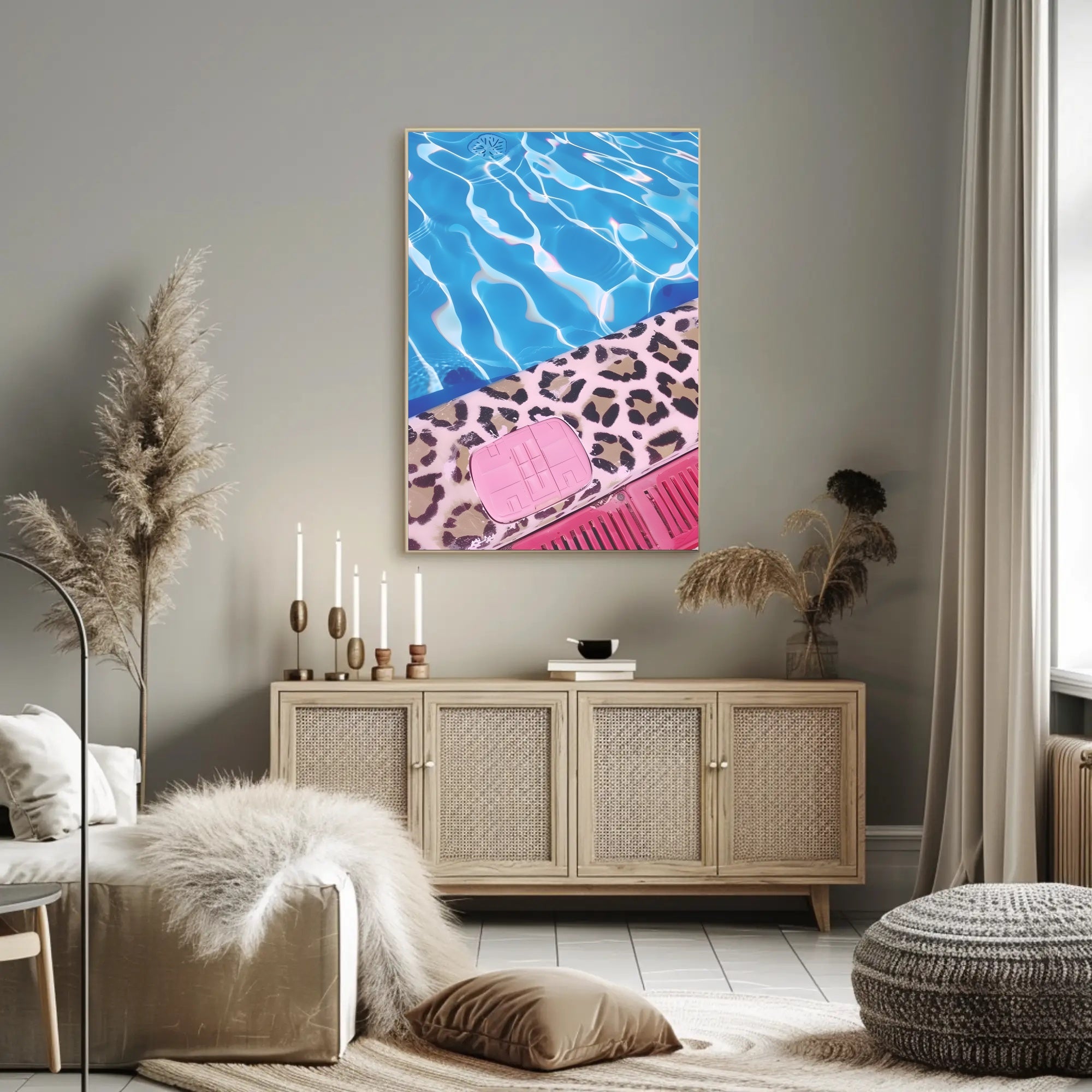 Poolside Vibrance Poster