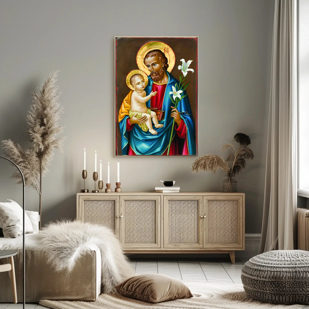 Saintly Iconography Poster