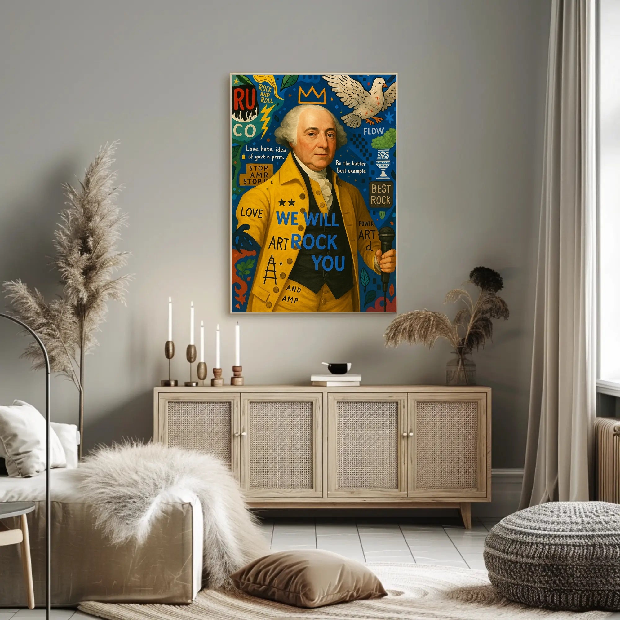 18th Century Rock Fusion Art for Modern Spaces