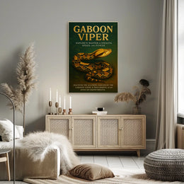 Gaboon Viper Natures Master of Stealth Poster