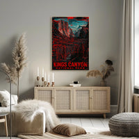 Kings Canyon National Park Scenic Wanderlust Poster