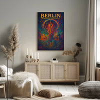 Berlin Surreal Art Poster: Fantasy Urban Energy