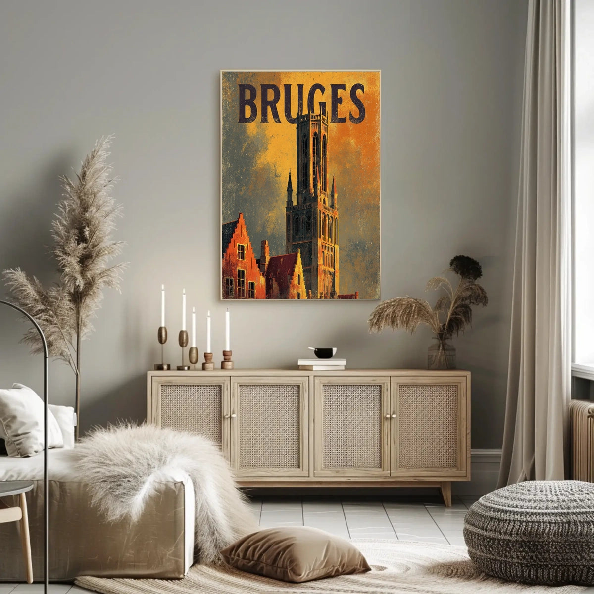Bruges Architectural Splendor Poster