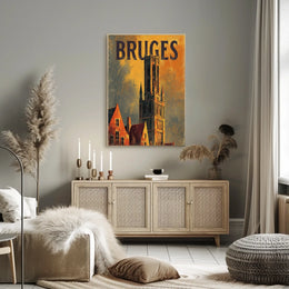 Bruges Architectural Splendor Poster