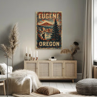 Explore Eugene, Oregon Poster