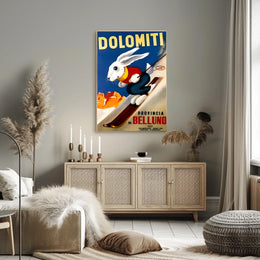 Dolomiti Skiing Adventure Poster
