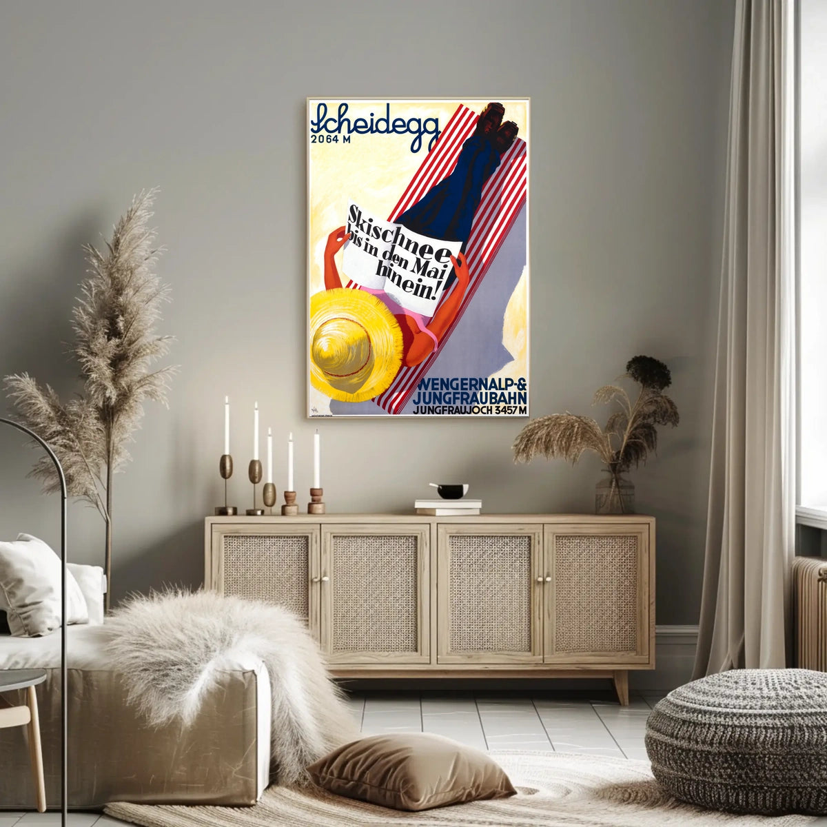 Scheidegg Ski Resort Promotion Poster