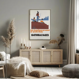 National Parks Tribute Vintage Travel Poster Print